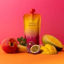 Fruchtsnack Nutrino Lab mit  Apfel, Mango, Papaya und Banane 200g