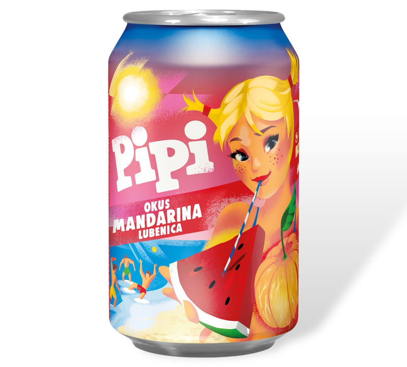 Pipi Mandarine Wassermelone Dose (Lubenica) 0,33 l