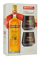 Badel Prima Brand 35% vol. GEPA + 2 Gläser 700 ml