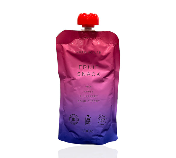 Fruchtsnack Nutrino Lab mit Apfel, Blaubeeren und Kirschen 200g