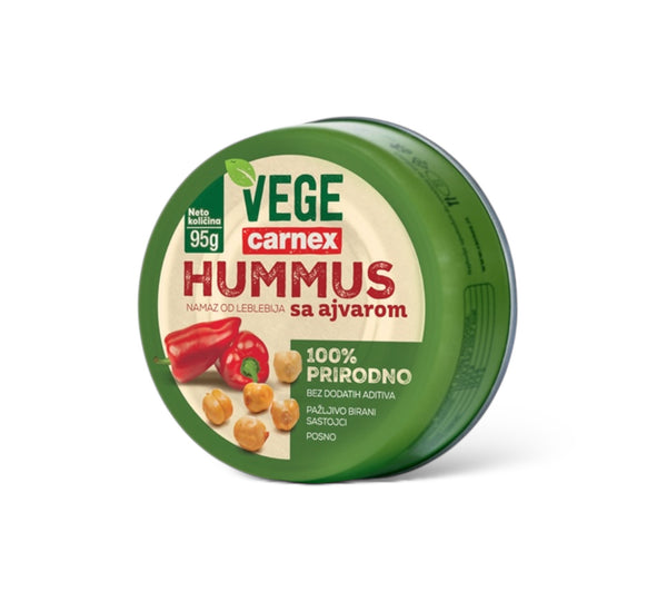 Carnex Hummus mit Ajvar (Posno/Vegan) 95g