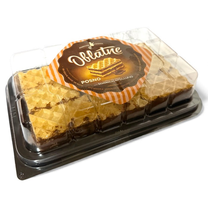 Posne Oblatne - Vegane Waffeln mit Kakaofüllung und Haselnussgeschmack – 200 g