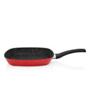 Metalac Grillpfanne Granit Induction 26 × 26 cm / 2,2 l – Antihaft-Grillpfanne aus Stahl