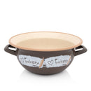 Metalac Vangla BAKERY 28 cm / 5 l – Emaillierte Schüssel aus Stahl