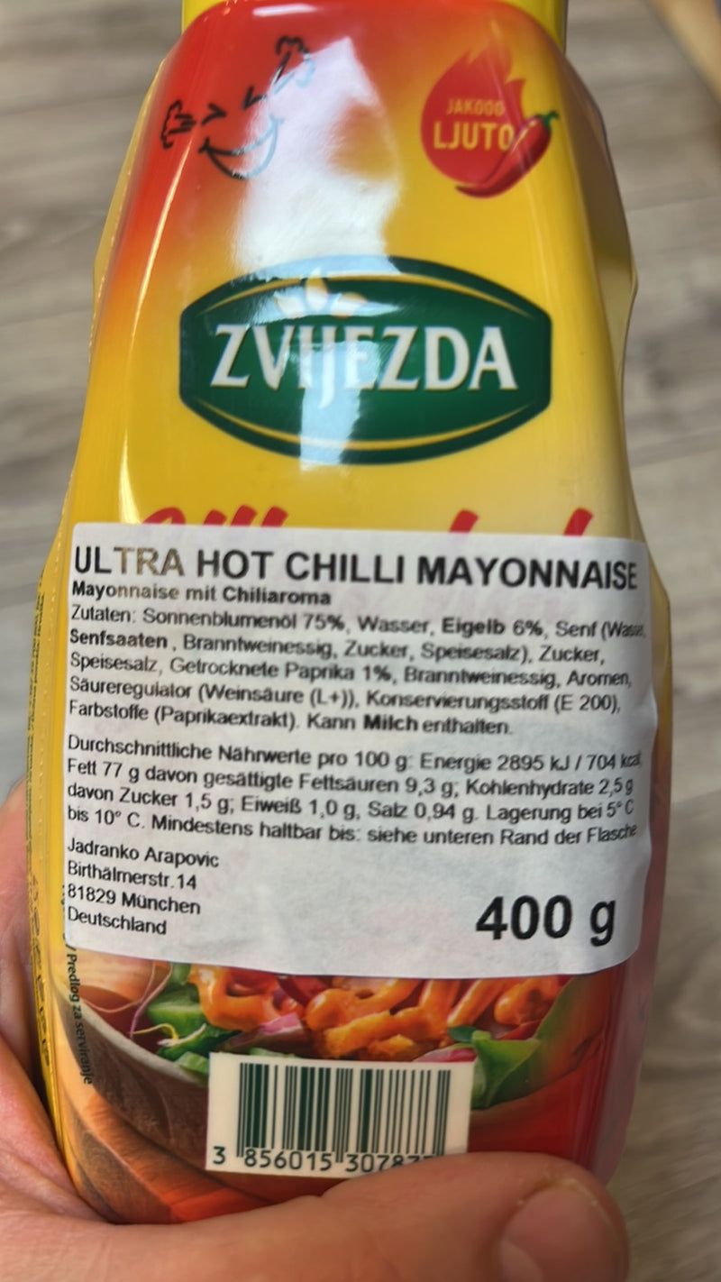 Zvijezda Ultra Hot Chili Mayonnaise 400g