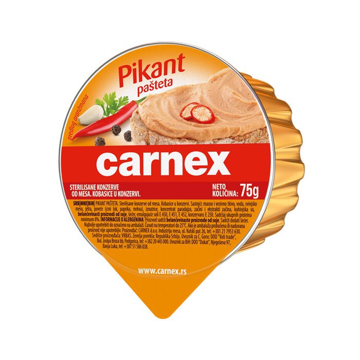 Carnex Pašteta Pikant 75g