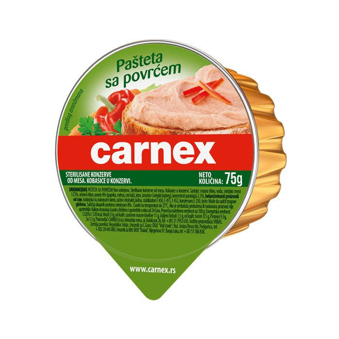 Pašteta Povrće Carnex